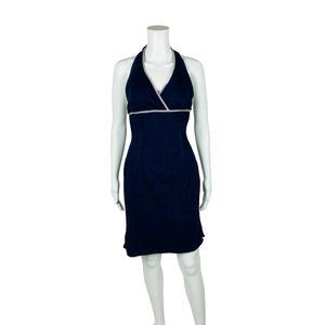 Tommy Jeans Dress Women's Medium Y2K Hilfiger Blue Denim Halter